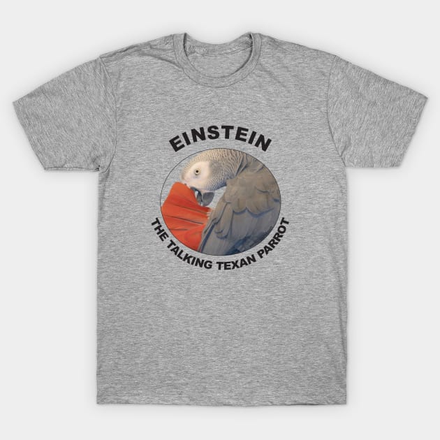 Einstein Parrot African Grey Logo T-Shirt by Einstein Parrot